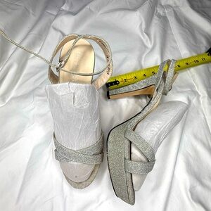 Silver shinny platforms